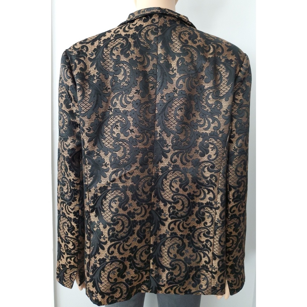 Coldwater Creek Gold Metalic Blazer 10 - Picture 2 of 8